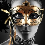 Venice mask collections by artist Verinoca Mars, a Monochrome special